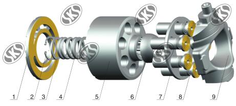 KOMATSU PC30UU Hydraulic Pump/Motor Spare-parts