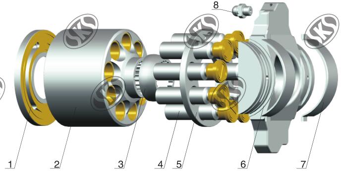 KOMATSU PC320 Hydraulic Pump/Motor Spare-parts