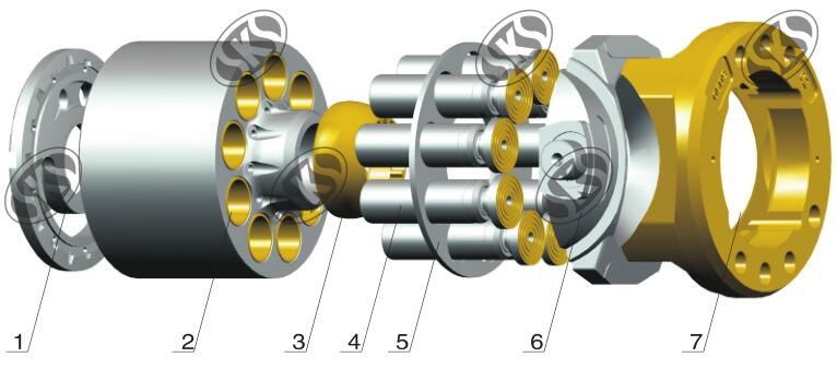 KOMATSU PC400-7 Travel Motor Hydraulic Pump/Motor Spare-parts