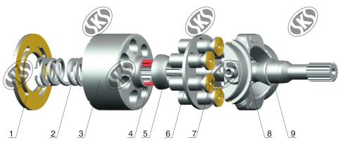 KOMATSU PC40-8 Hydraulic Pump/Motor Spare-parts
