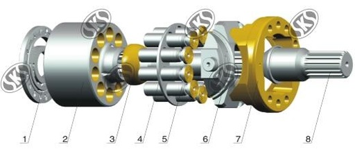 KOMATSU PC1.. Hydraulic Pump/Motor Spare-parts