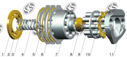 KOMATSU PC200-7 Travel Motor Hydraulic Pump/Motor Spare-parts