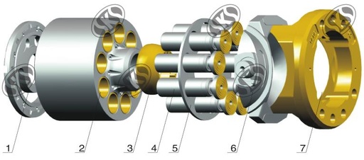 KOMATSU PC400-7 Travel Motor Hydraulic Pump/Motor Spare-parts