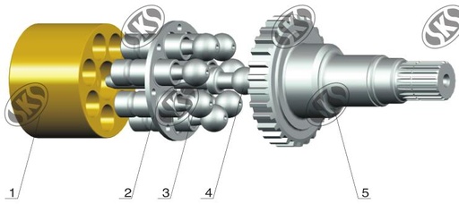 KOMATSU HPV220-8 Swing Motor Hydraulic Pump/Motor Spare-parts
